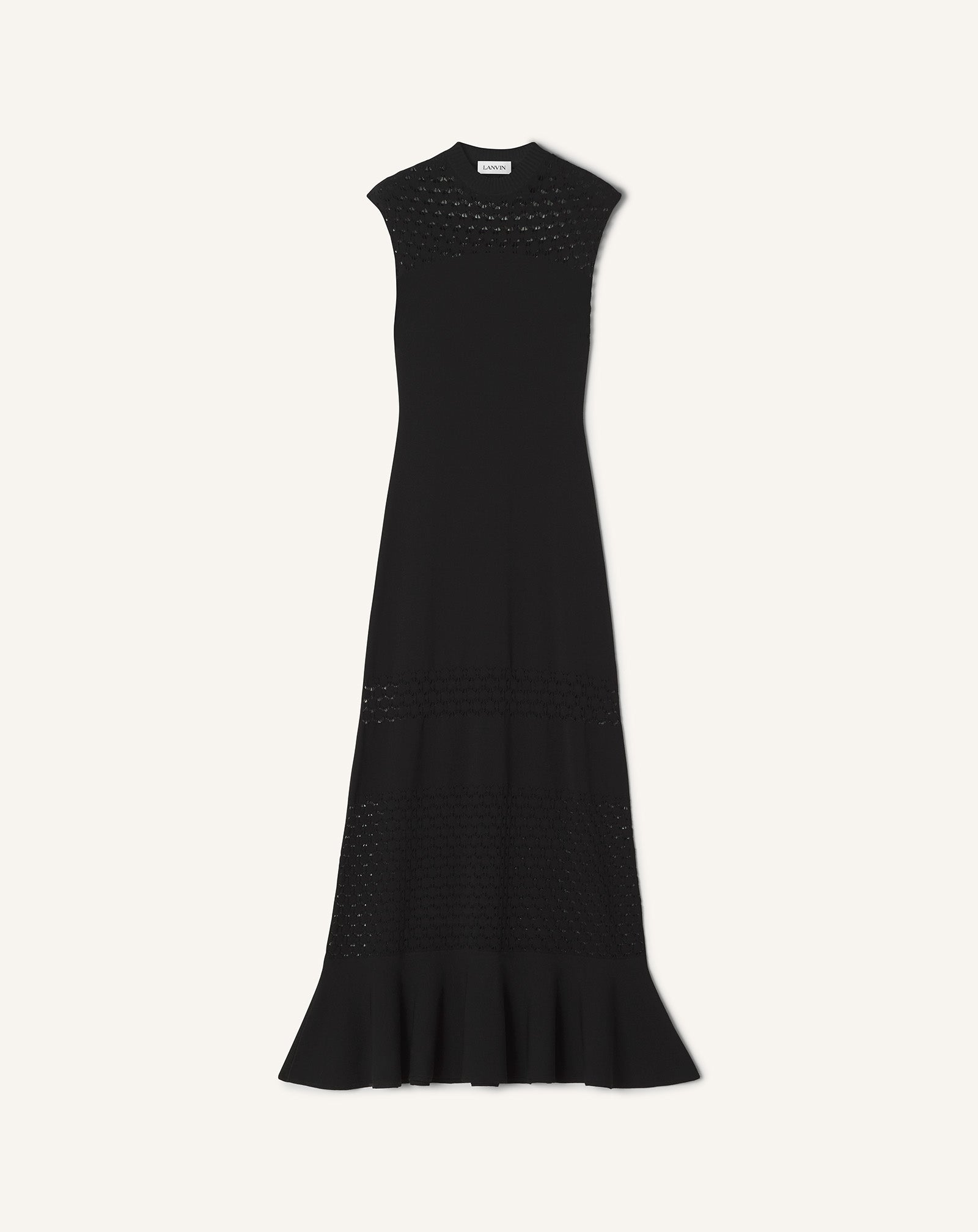 LACE DETAIL DRESS IN VISCOSE