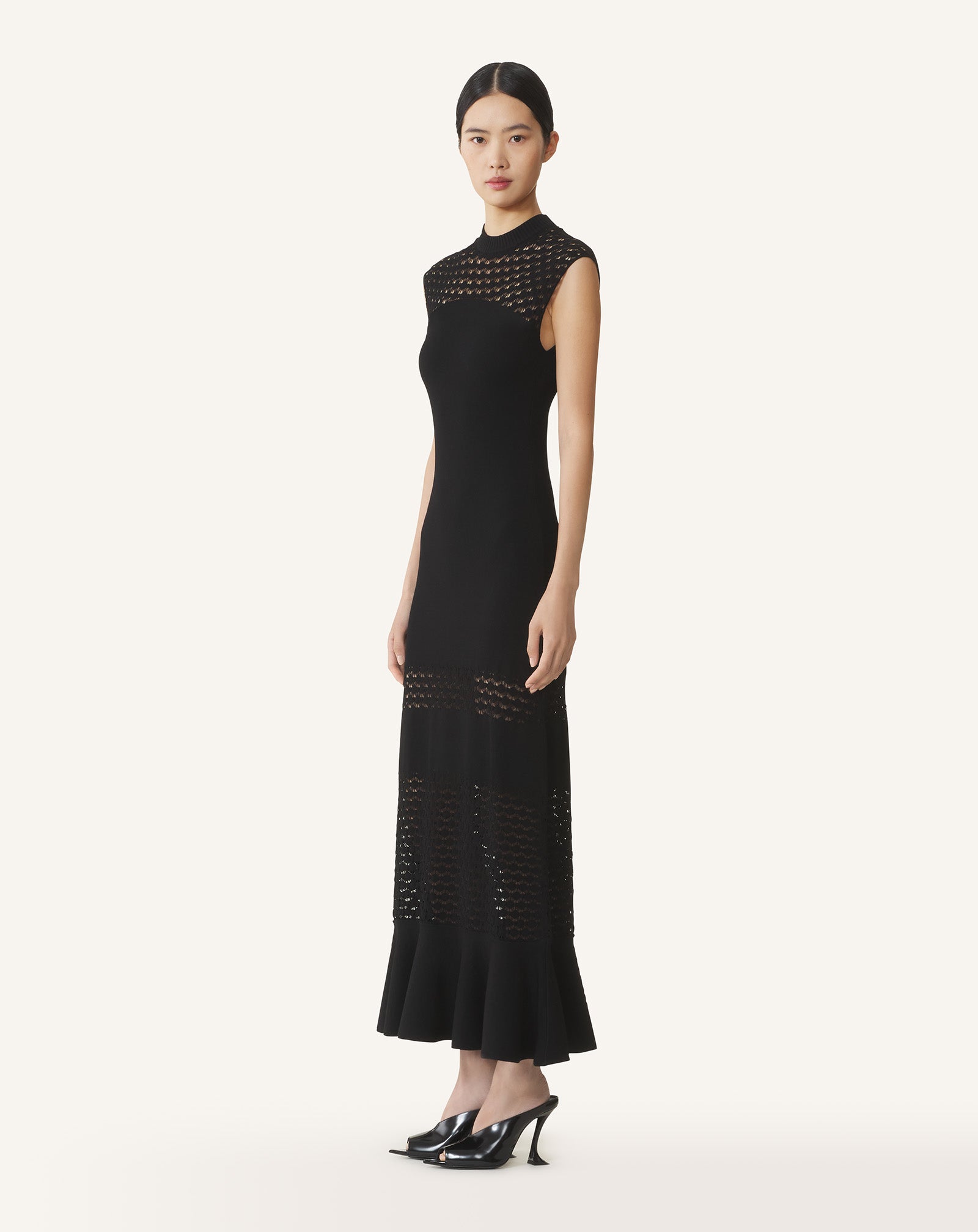 LACE DETAIL DRESS IN VISCOSE - Image 3