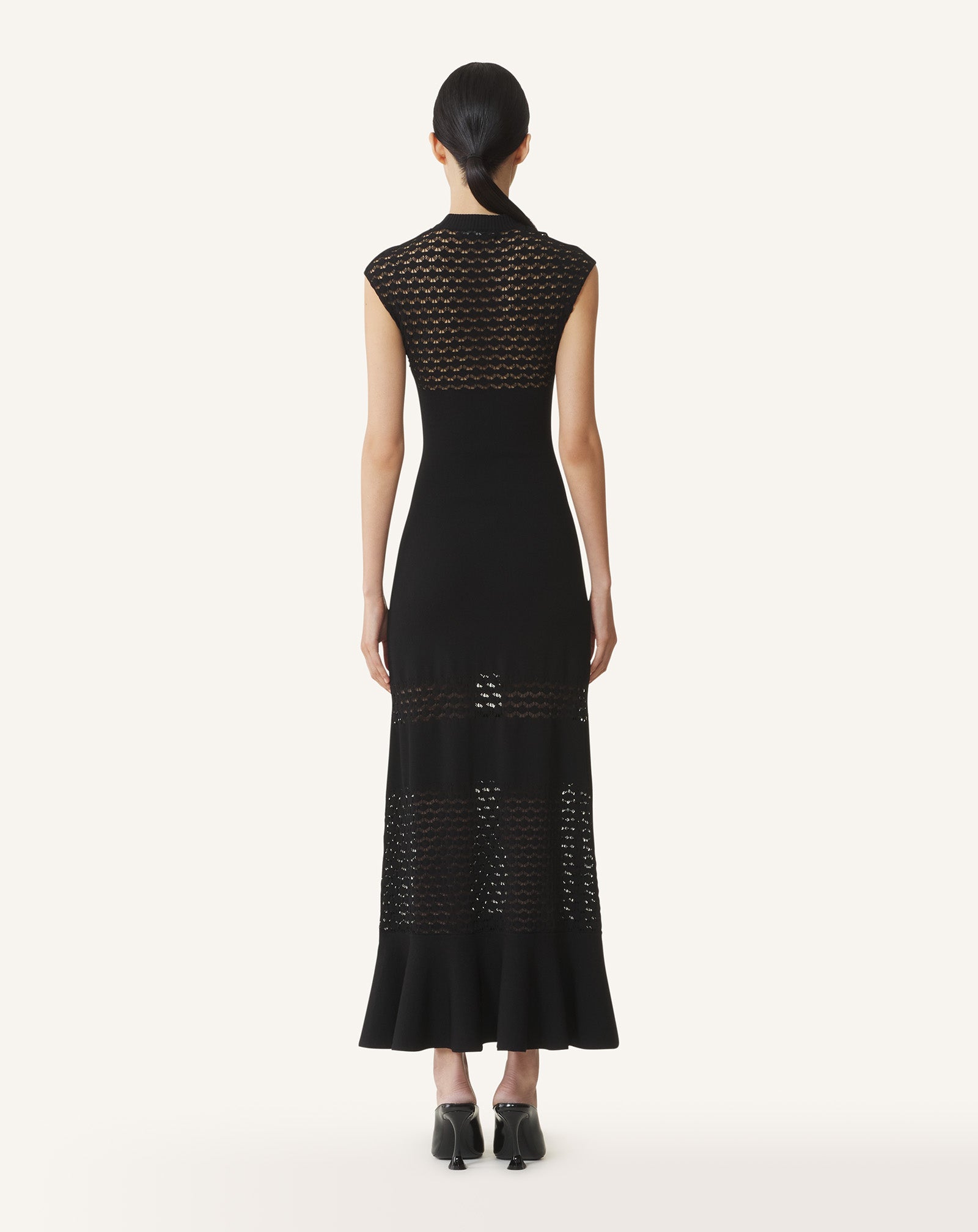 LACE DETAIL DRESS IN VISCOSE - Image 4