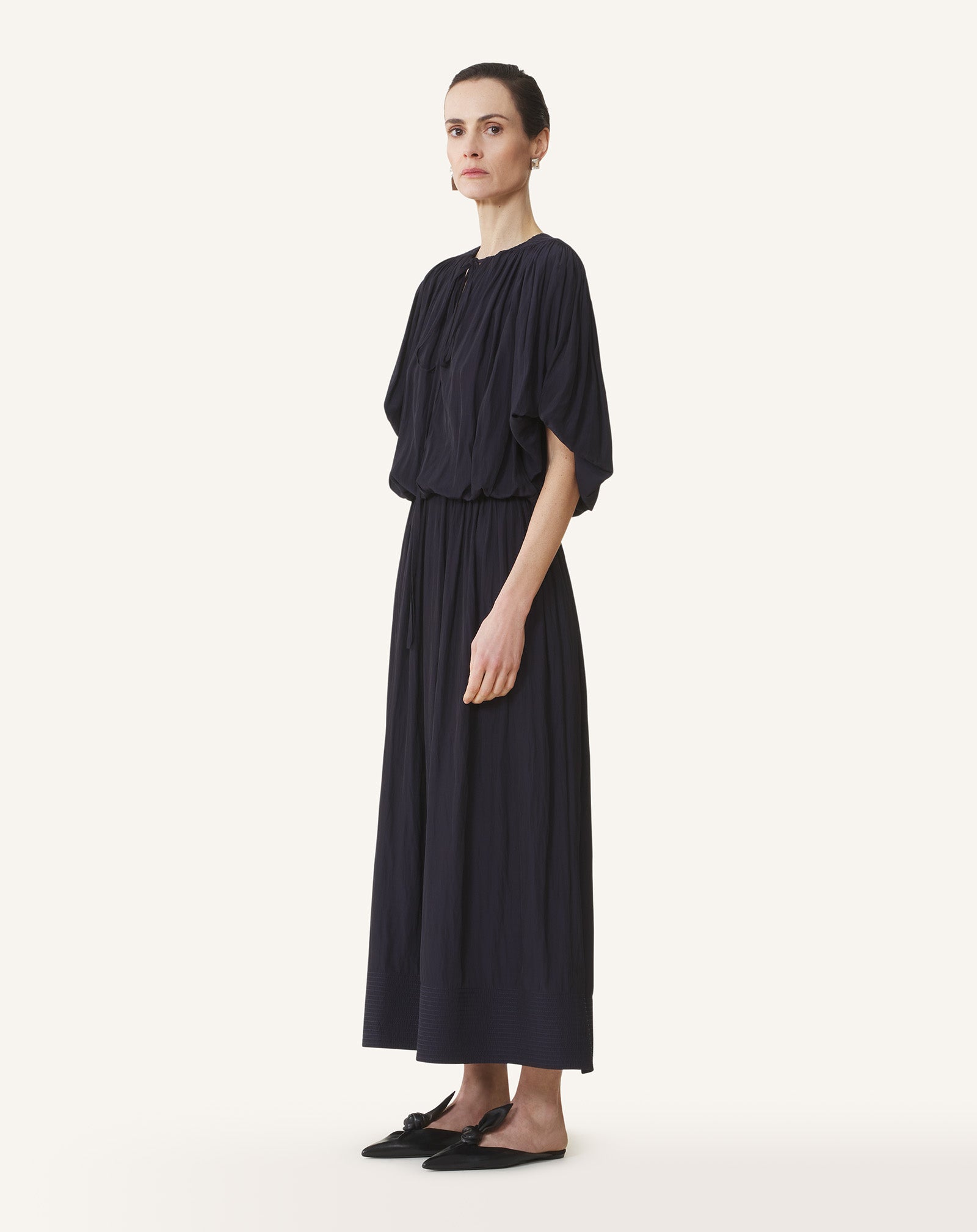 MIDI DRESS IN CHARMEUSE - Image 3