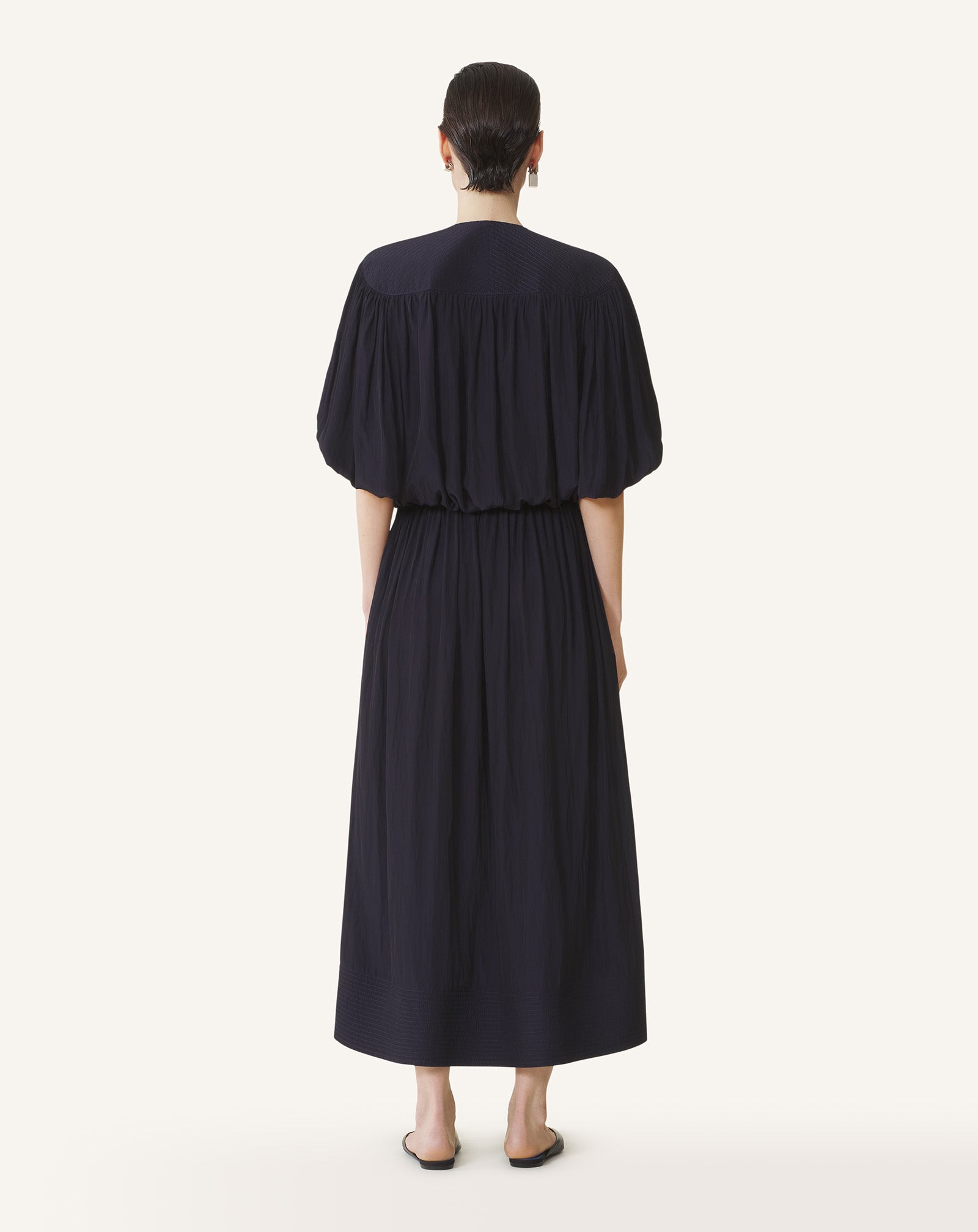 MIDI DRESS IN CHARMEUSE - Image 4