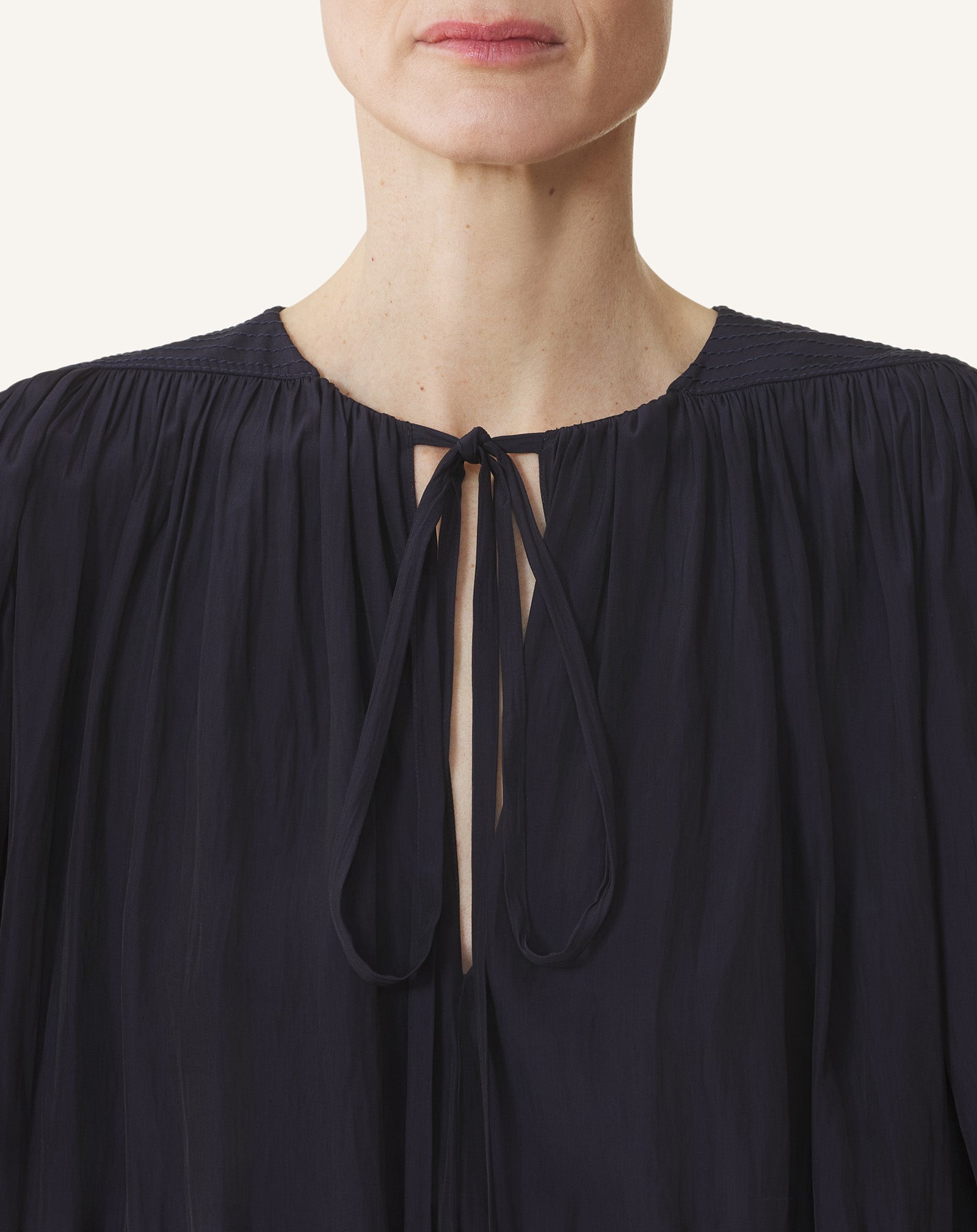 MIDI DRESS IN CHARMEUSE - Image 5