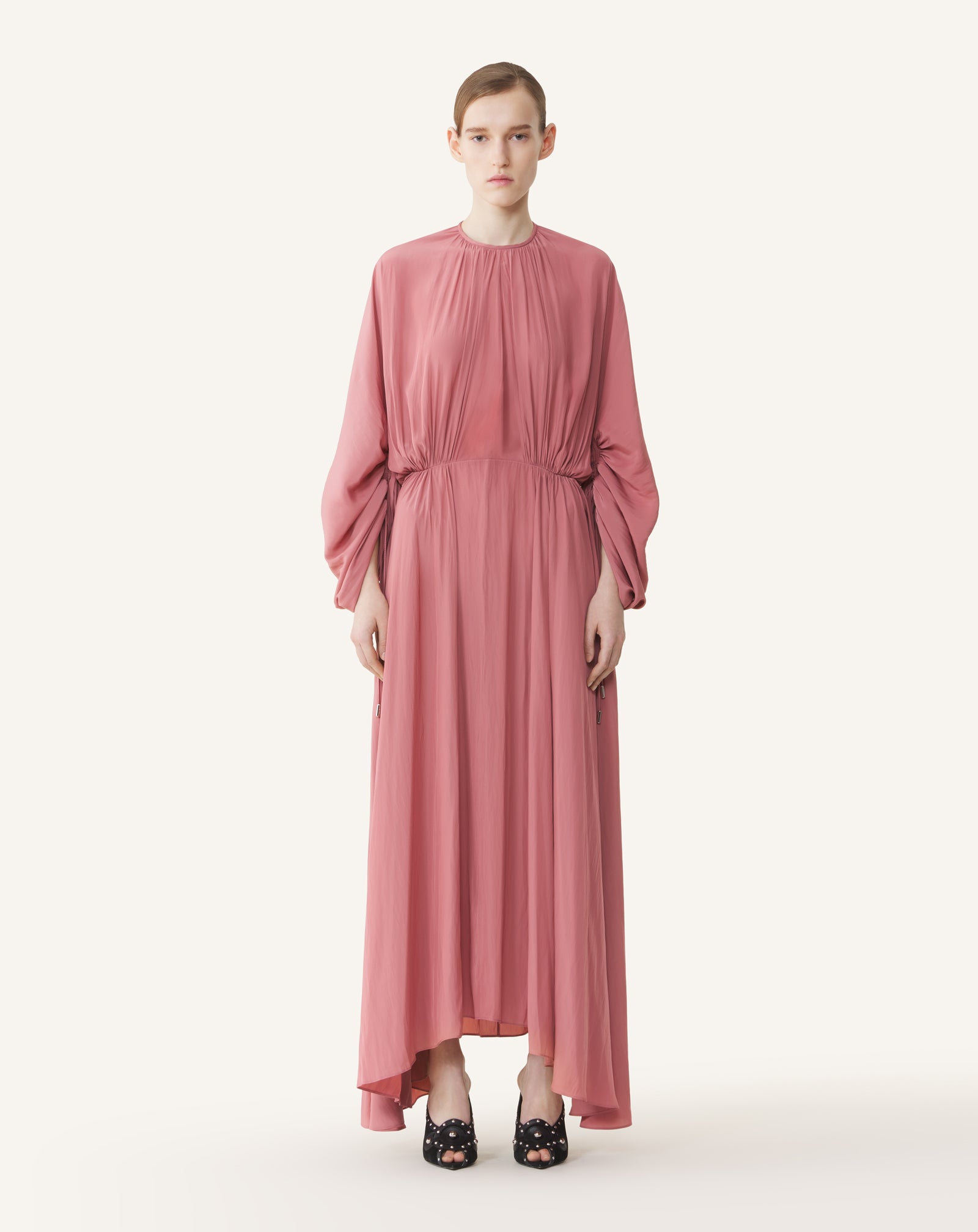FITTED CHARMEUSE DRESS - Image 2