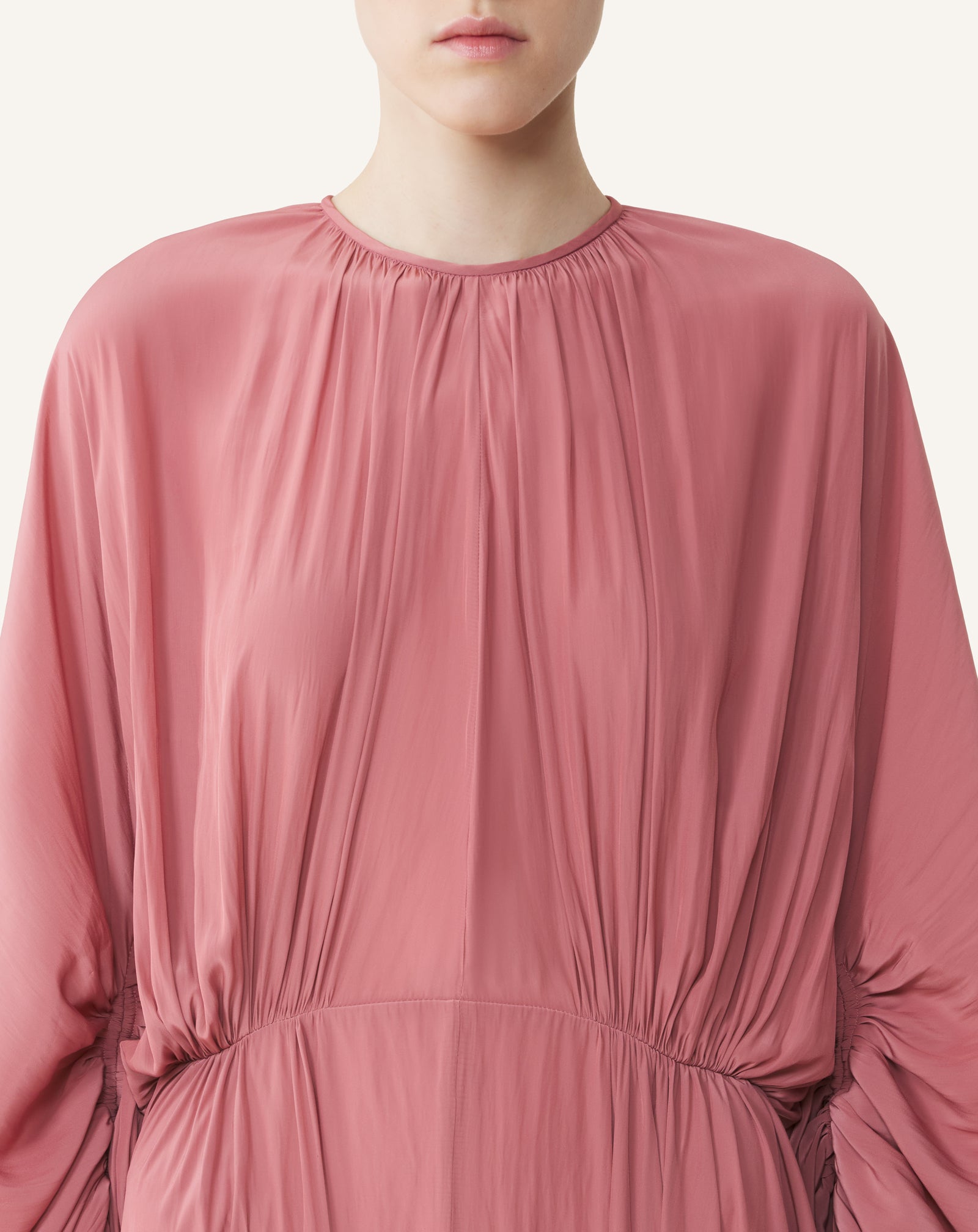 FITTED CHARMEUSE DRESS - Image 5
