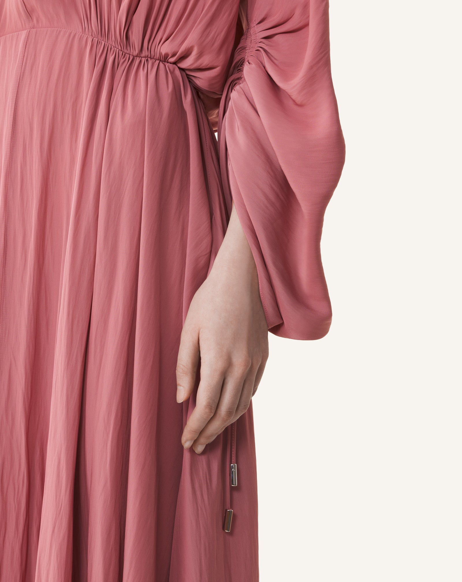 FITTED CHARMEUSE DRESS - Image 6