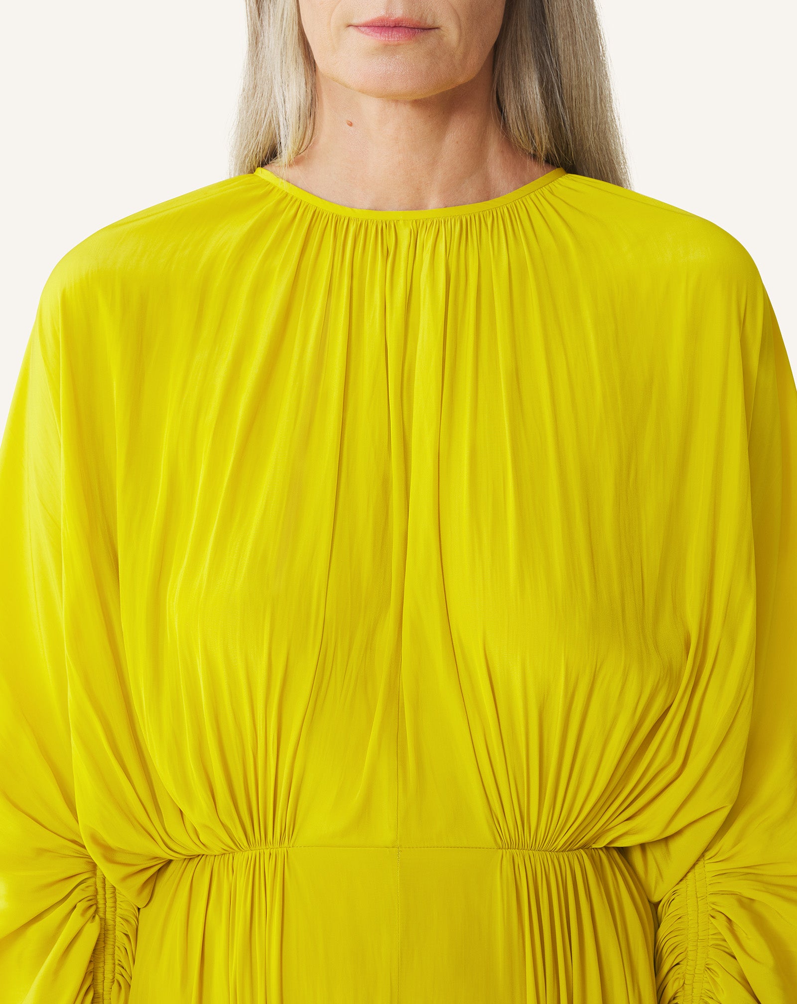 FITTED CHARMEUSE DRESS - Image 5