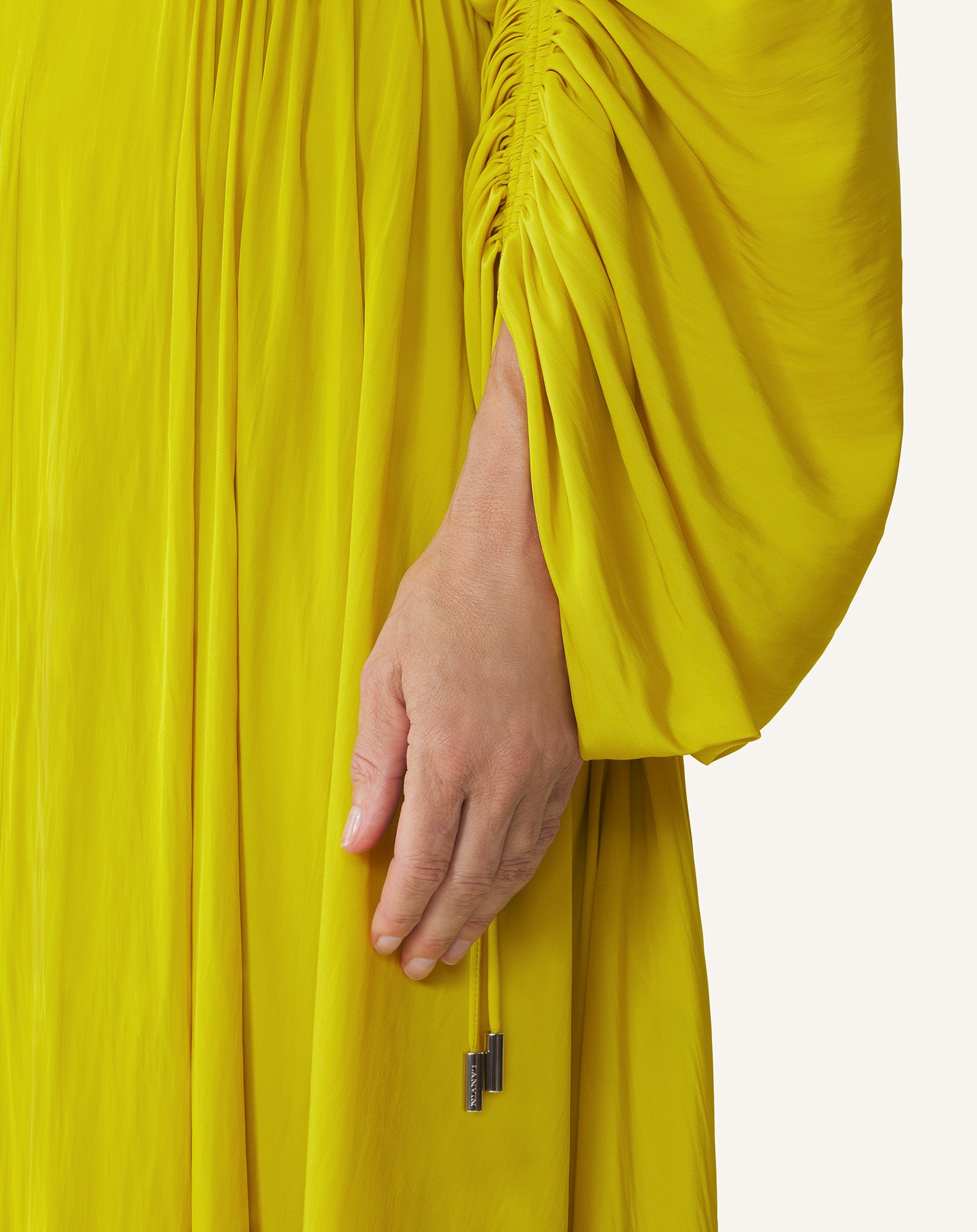 FITTED CHARMEUSE DRESS - Image 6