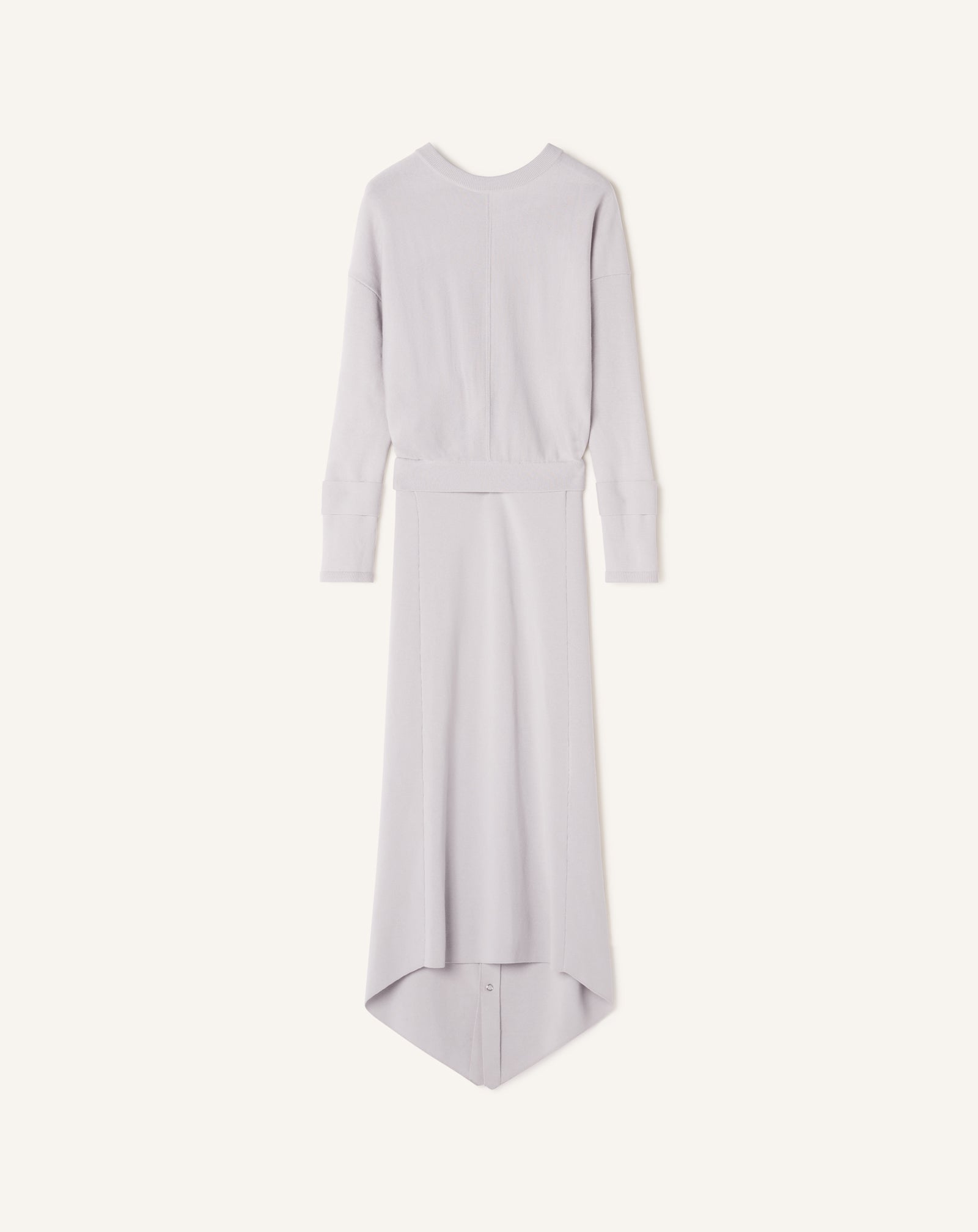 LONG SILK DRESS WITH BACK TIE