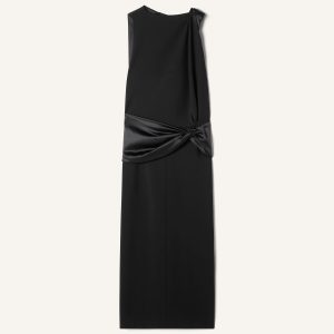 MIDI DRESS IN JERSEY AND SATIN