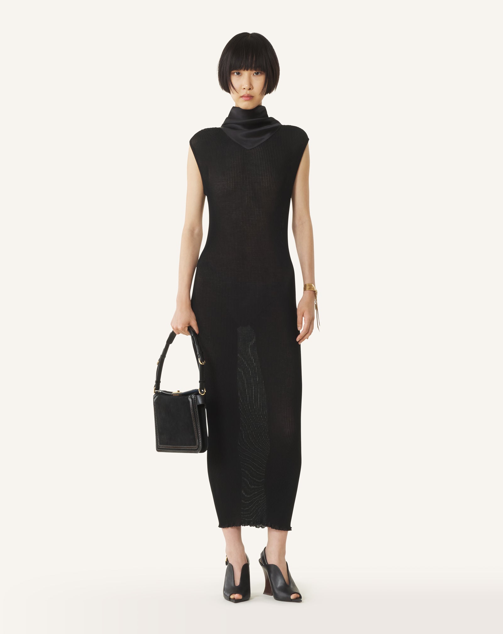 PLEATED JERSEY DRESS - Image 2
