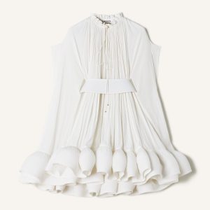 SHORT CHARMEUSE DRESS