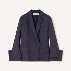 DOUBLE-BREASTED TWILL JACKET