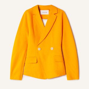 PAPER AND VISCOSE OPEN-BACK JACKET