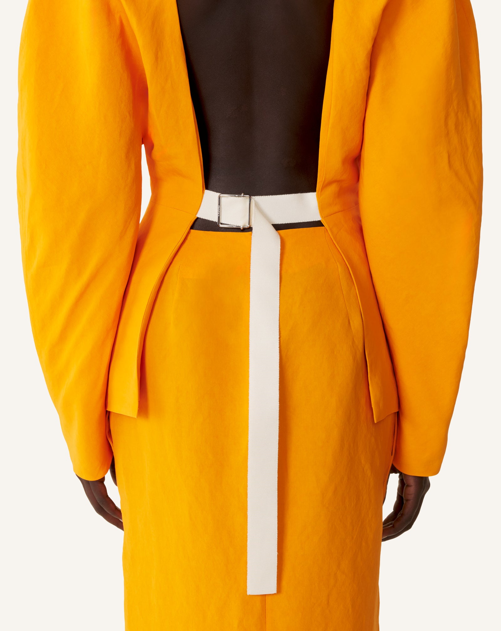 PAPER AND VISCOSE OPEN-BACK JACKET - Image 6