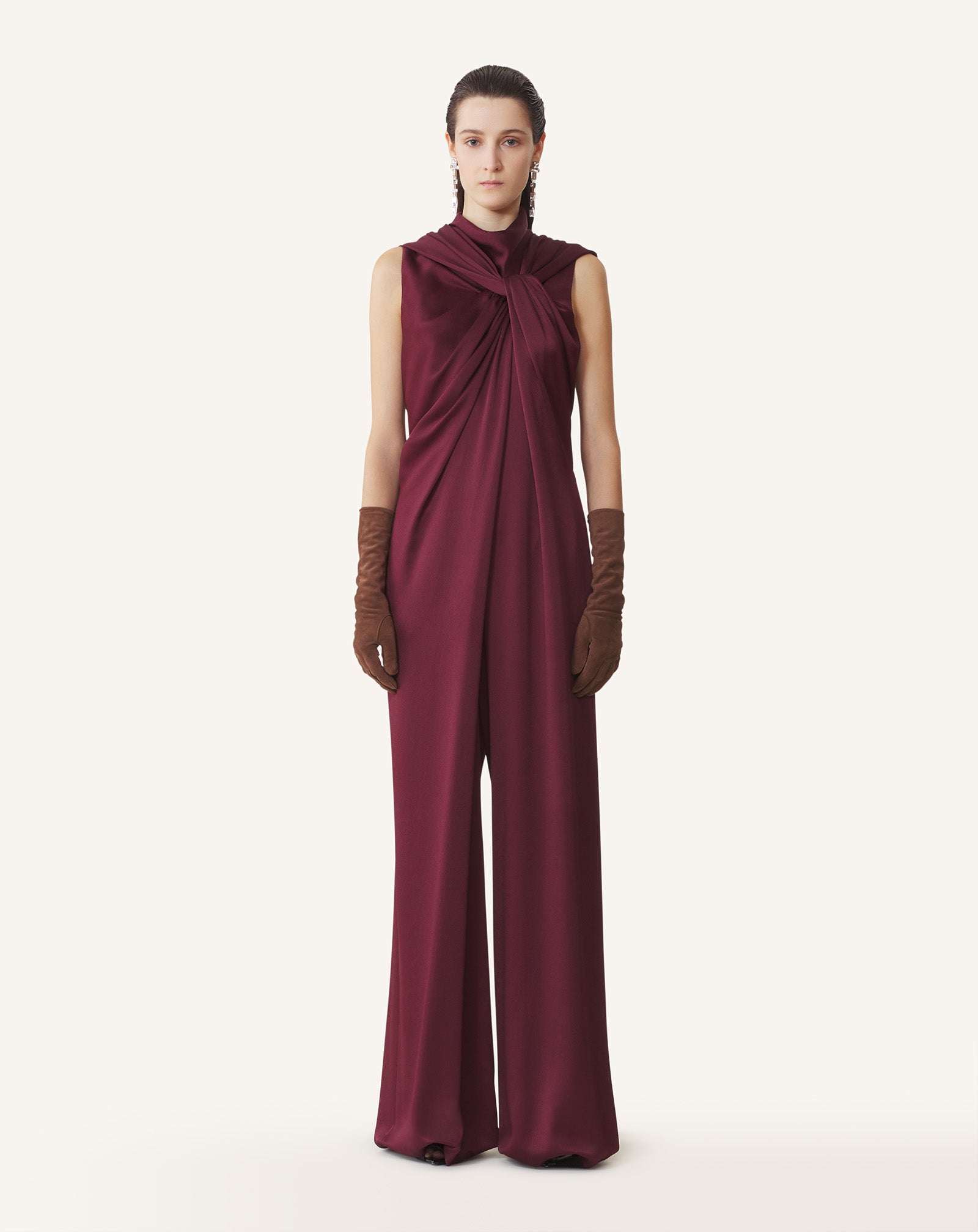LONG JUMPSUIT IN SATIN - Image 2