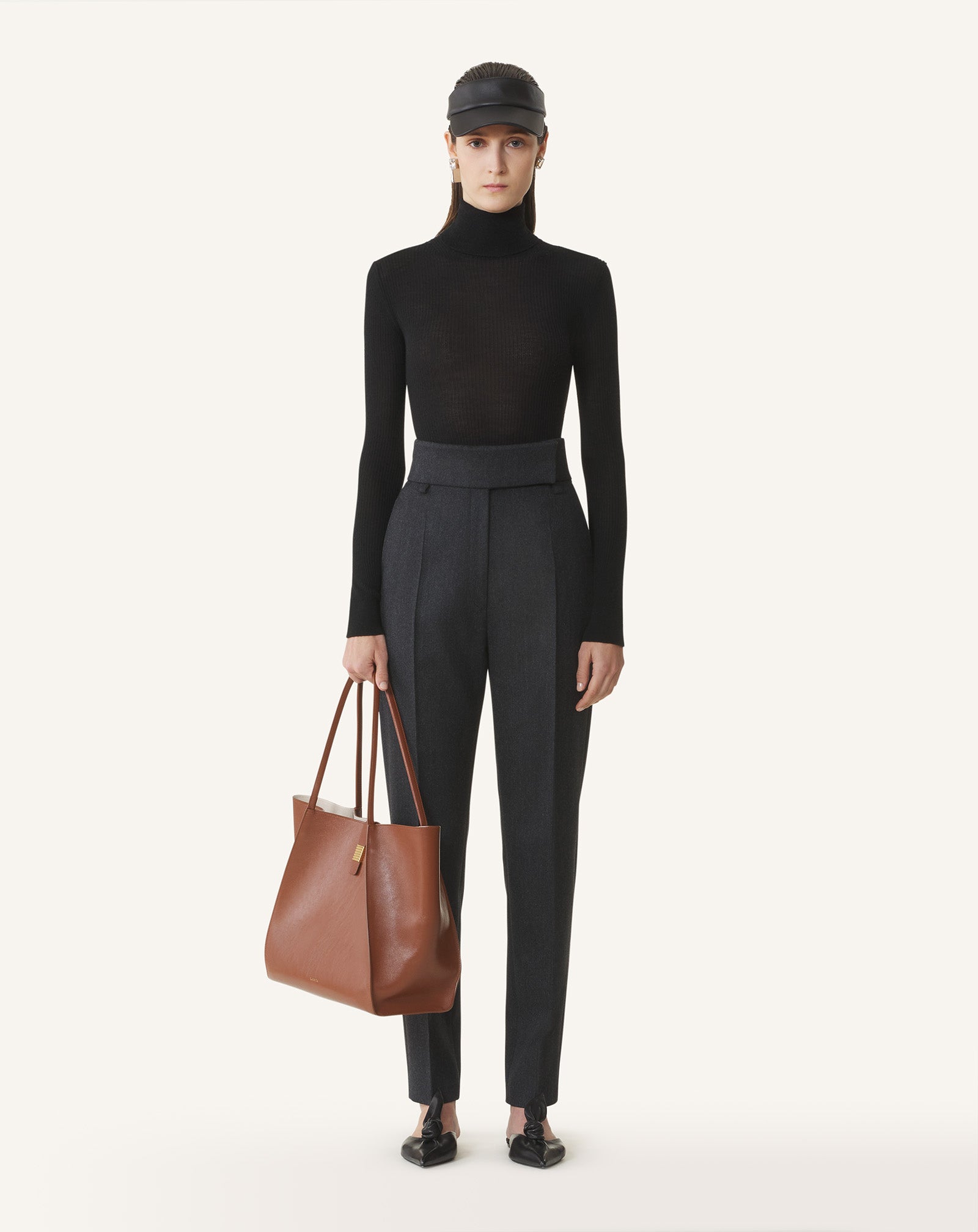 MERINO WOOL AND SILK TURTLENECK SWEATER - Image 2