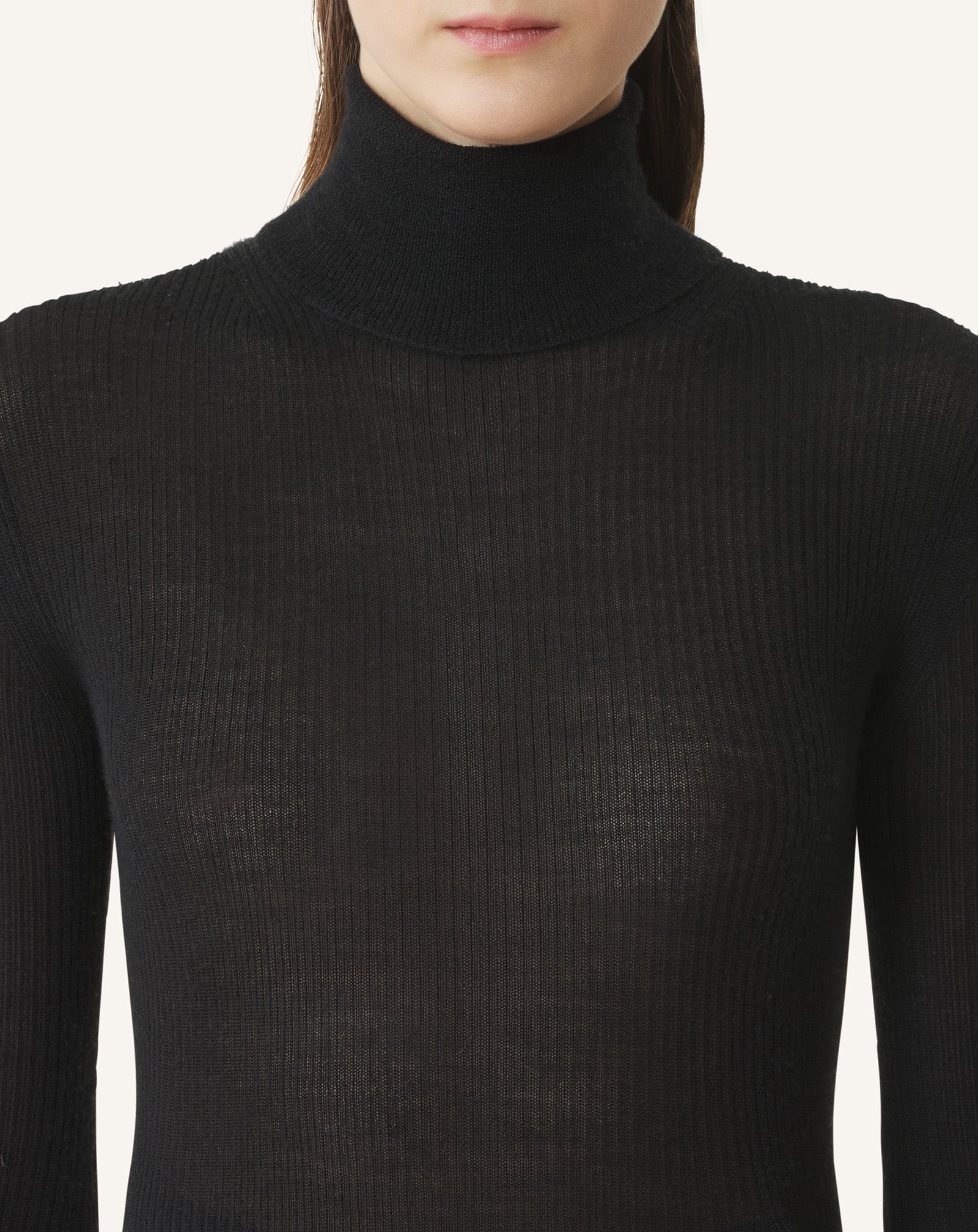 MERINO WOOL AND SILK TURTLENECK SWEATER - Image 5