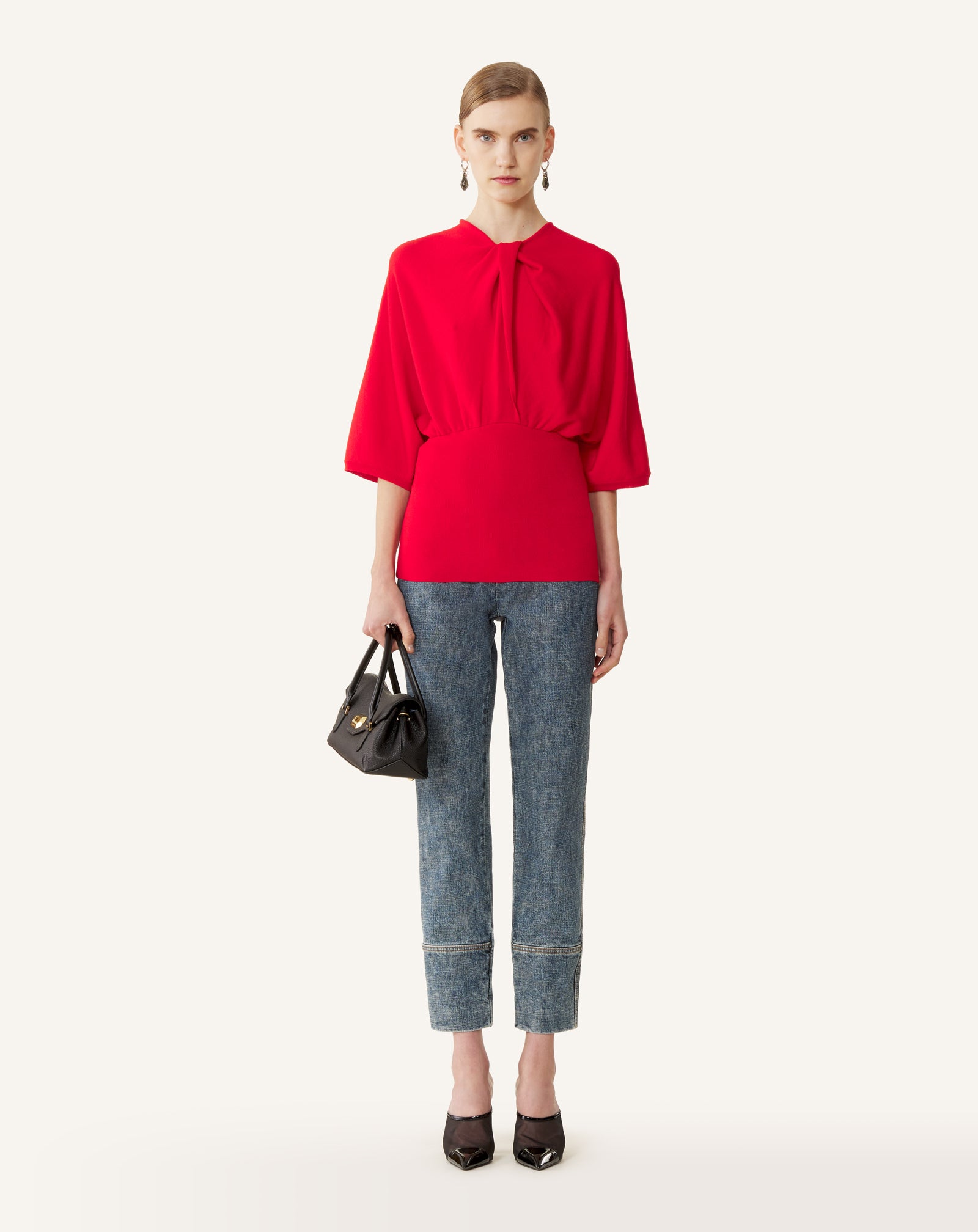 MERINO WOOL SWEATER WITH BOW DETAIL - Image 2
