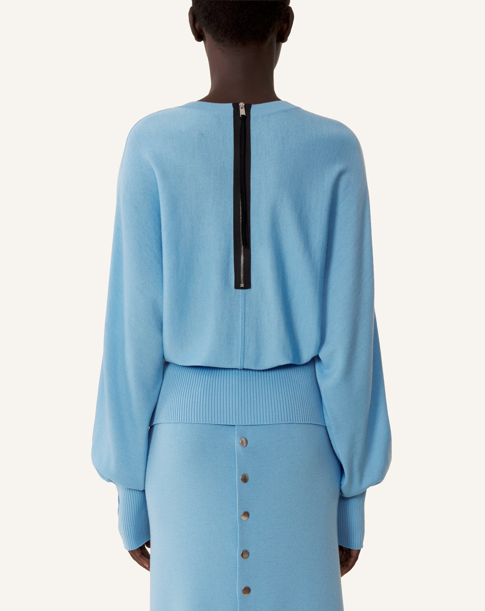 FITTED-WAIST MERINO WOOL SWEATER - Image 4