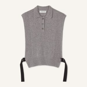 SLEEVELESS CASHMERE SWEATER