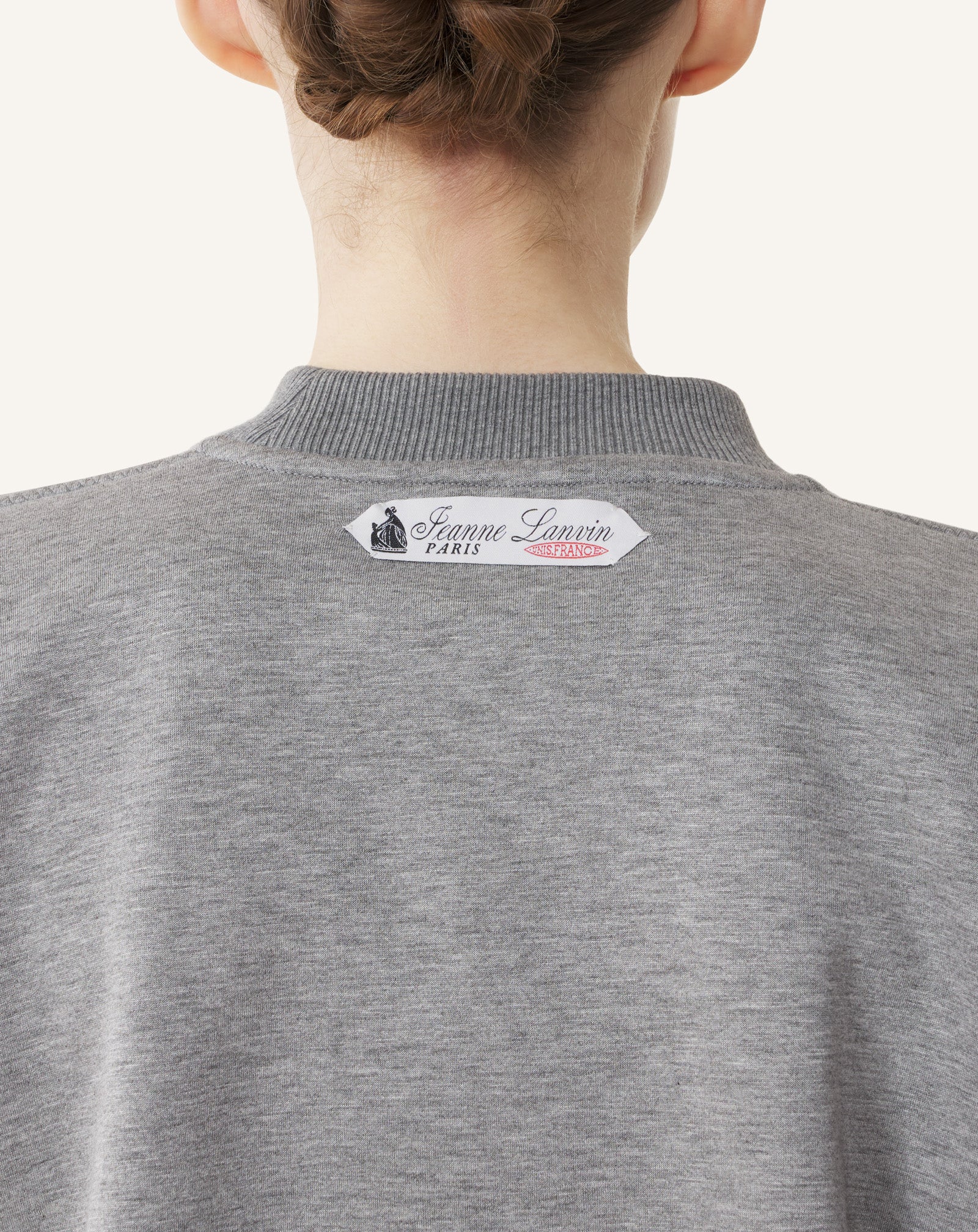 BELTED SWEATSHIRT IN DOUBLE-FACED JERSEY - Image 6