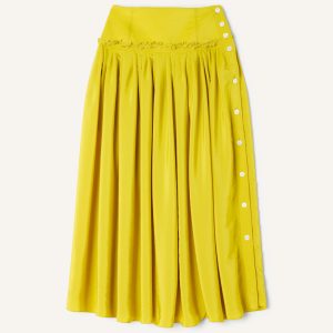 BASQUE SKIRT IN CHARMEUSE