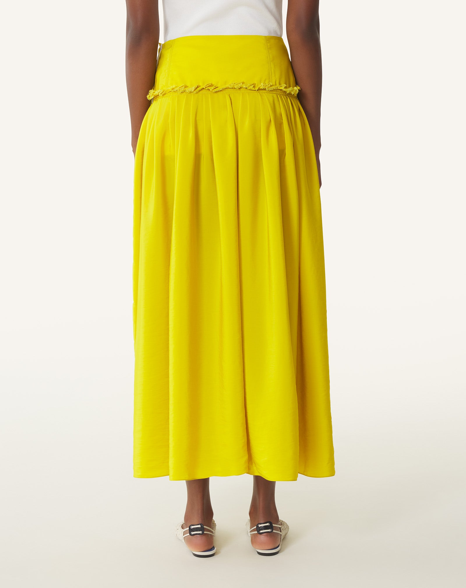BASQUE SKIRT IN CHARMEUSE - Image 4
