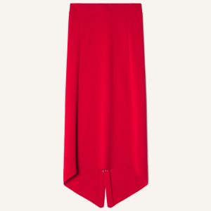 BUTTONED LONG SKIRT IN MERINO WOOL