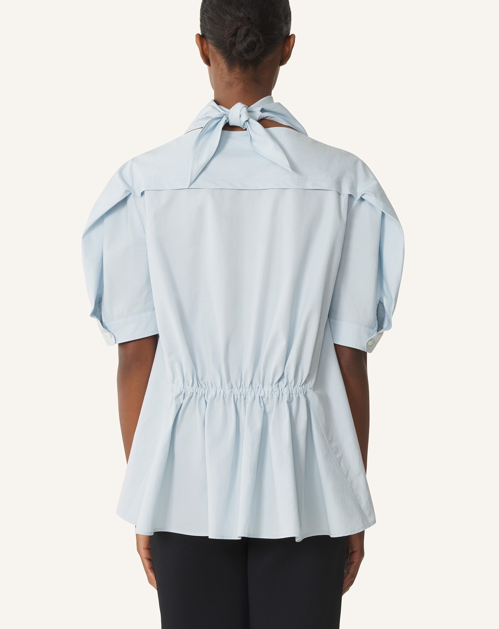 SCARF TOP IN COTTON POPLIN - Image 4