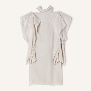 FRILLED TOP IN CHARMEUSE