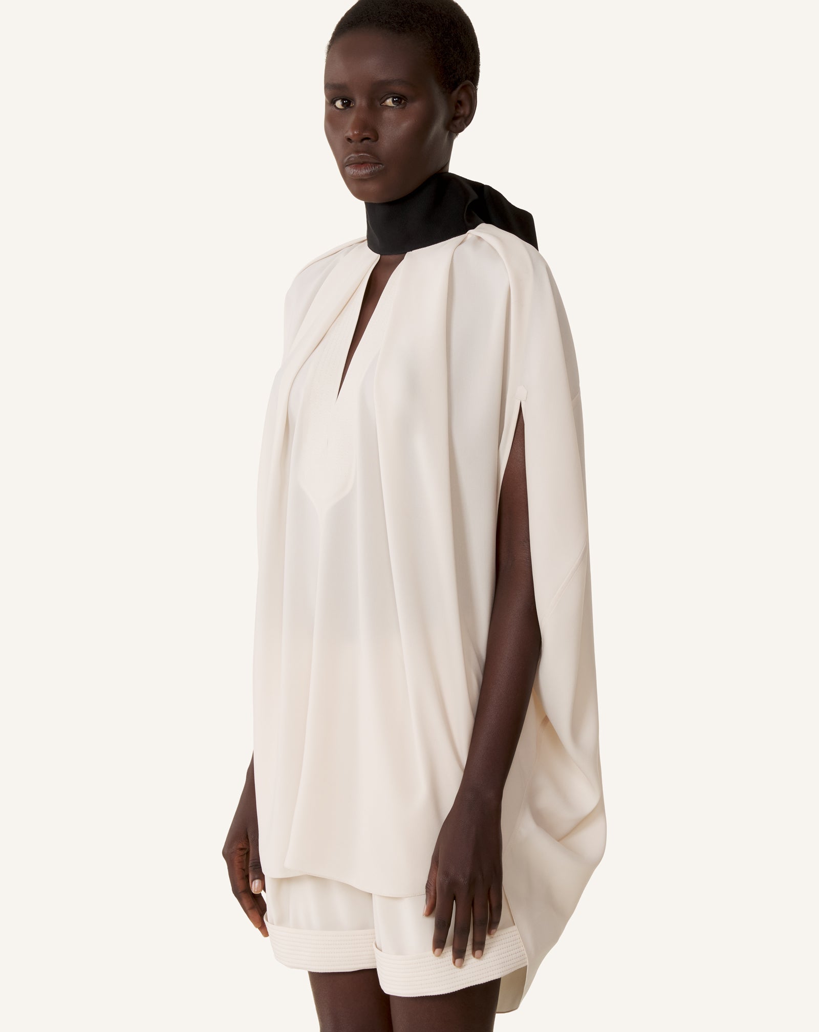 KNOTTED LOOSE-FIT CREPE TOP - Image 3