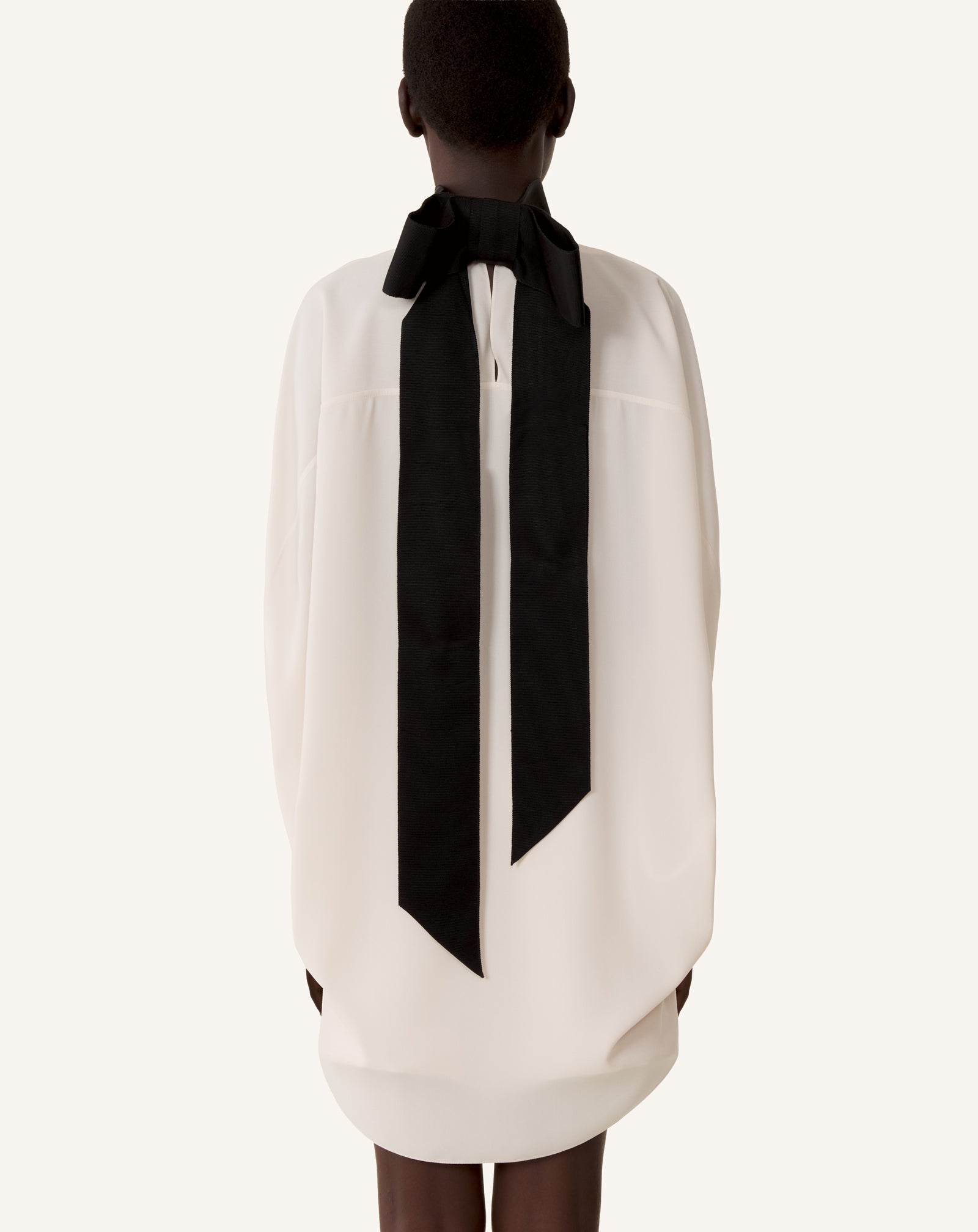 KNOTTED LOOSE-FIT CREPE TOP - Image 4