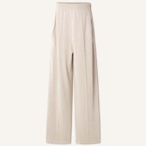 STRAIGHT-LEG PANTS IN WOOL AND CASHMERE
