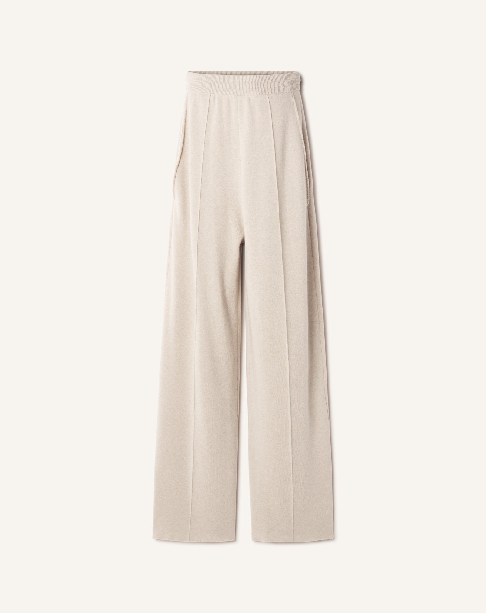 STRAIGHT-LEG PANTS IN WOOL AND CASHMERE