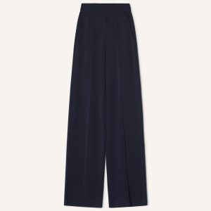VISCOSE WIDE-LEG PANTS