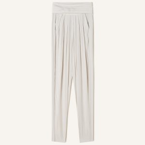 DRAPED CHARMEUSE PANTS