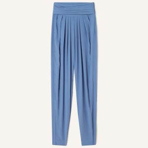 DRAPED PANTS IN CREPE DE CHINE