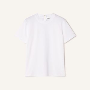 COTTON T-SHIRT WITH RIBBON DETAIL