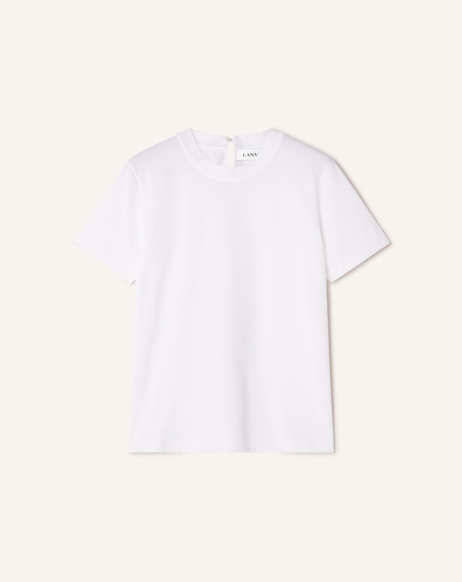 COTTON T-SHIRT WITH RIBBON DETAIL