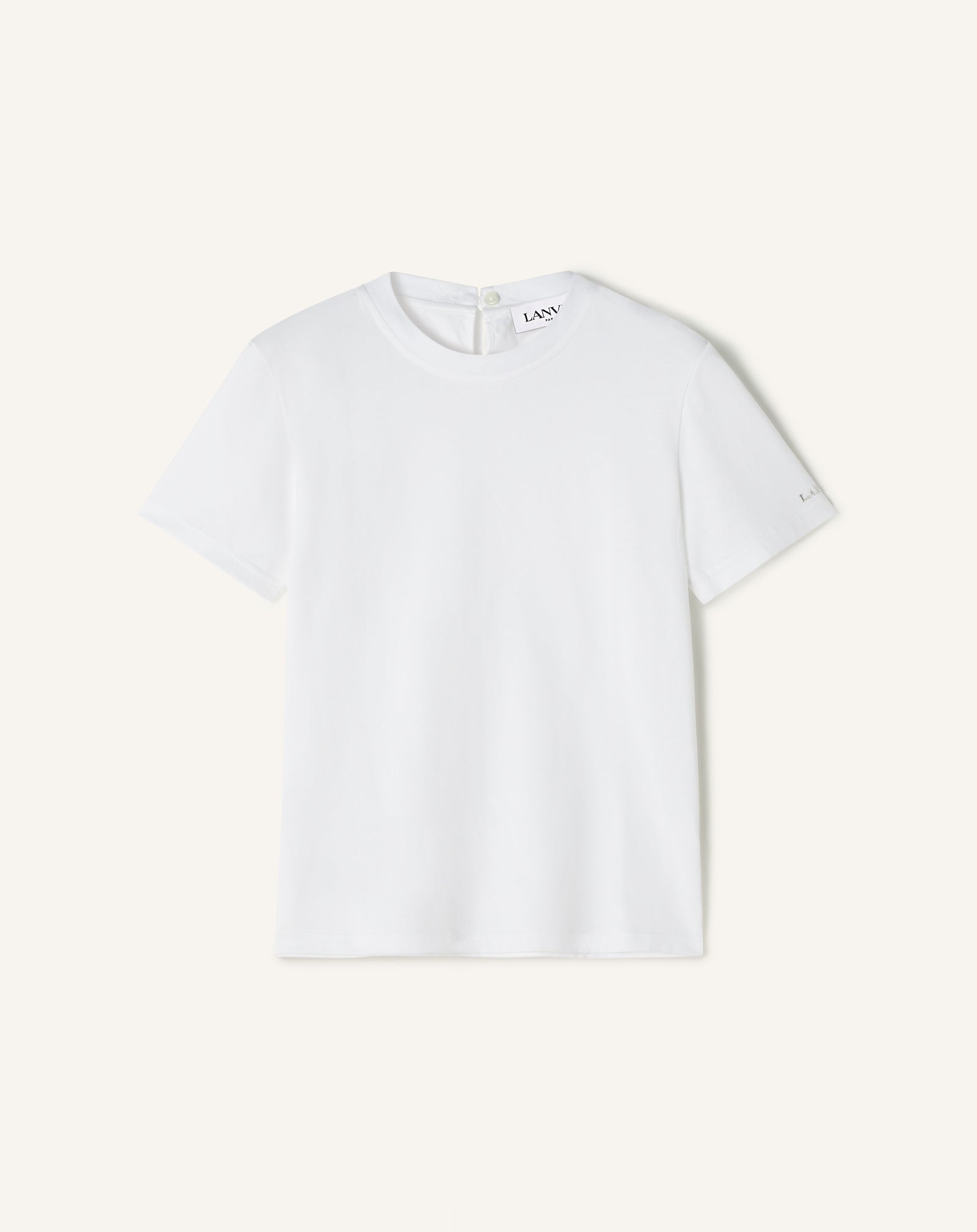 COTTON T-SHIRT WITH RIBBON DETAIL