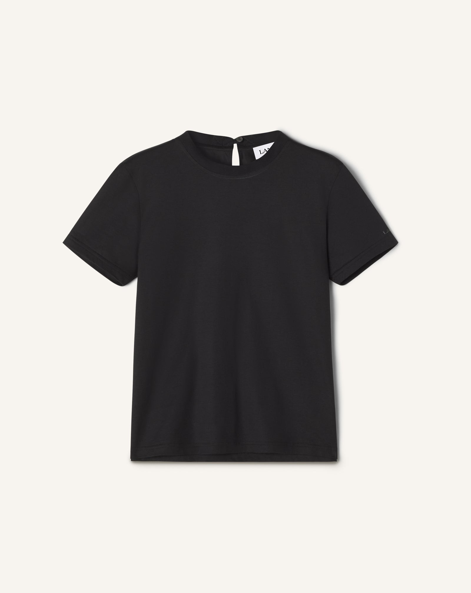 COTTON T-SHIRT WITH RIBBON DETAIL