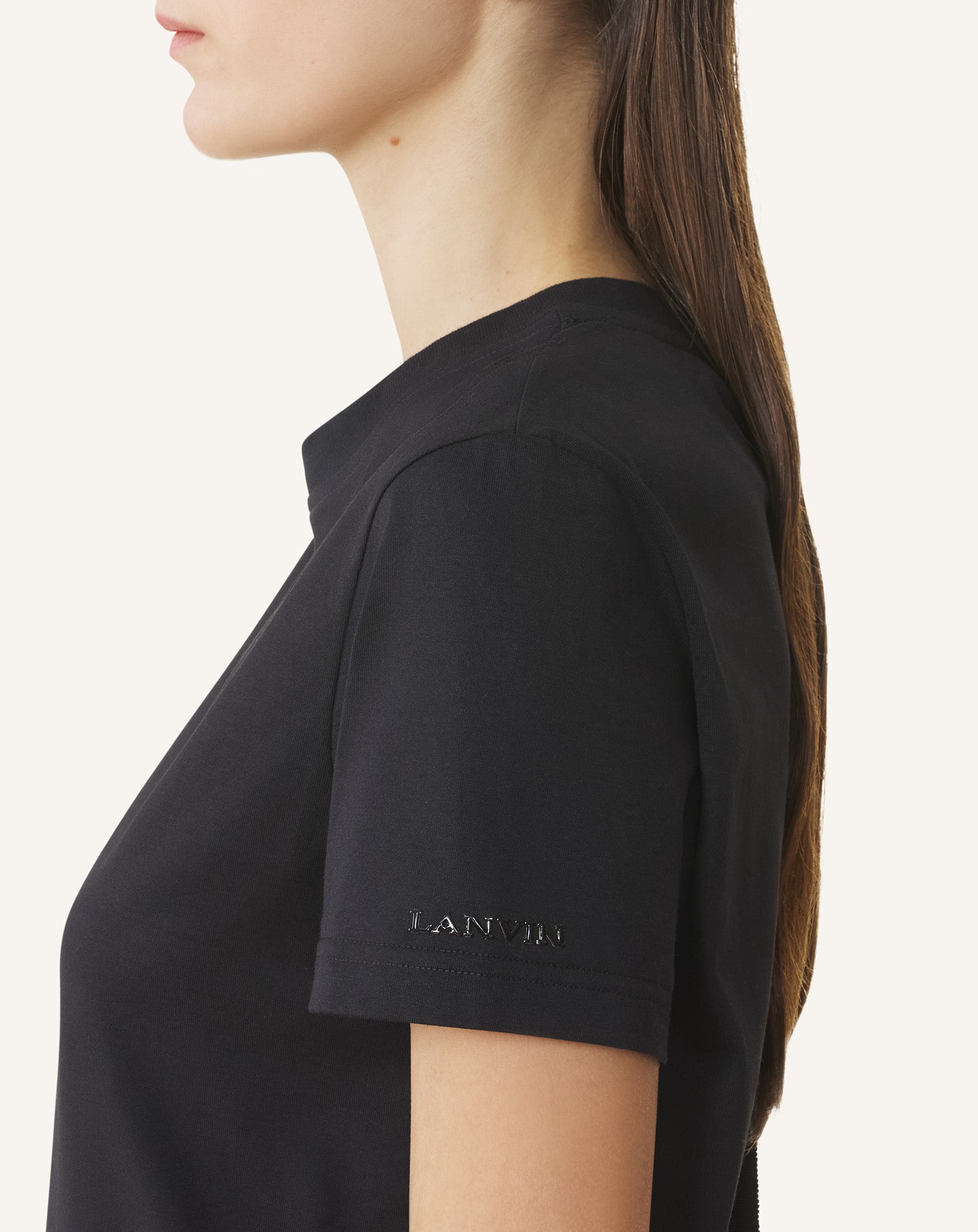 COTTON T-SHIRT WITH RIBBON DETAIL - Image 5