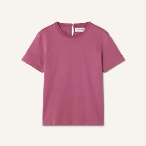 COTTON T-SHIRT WITH RIBBON DETAIL
