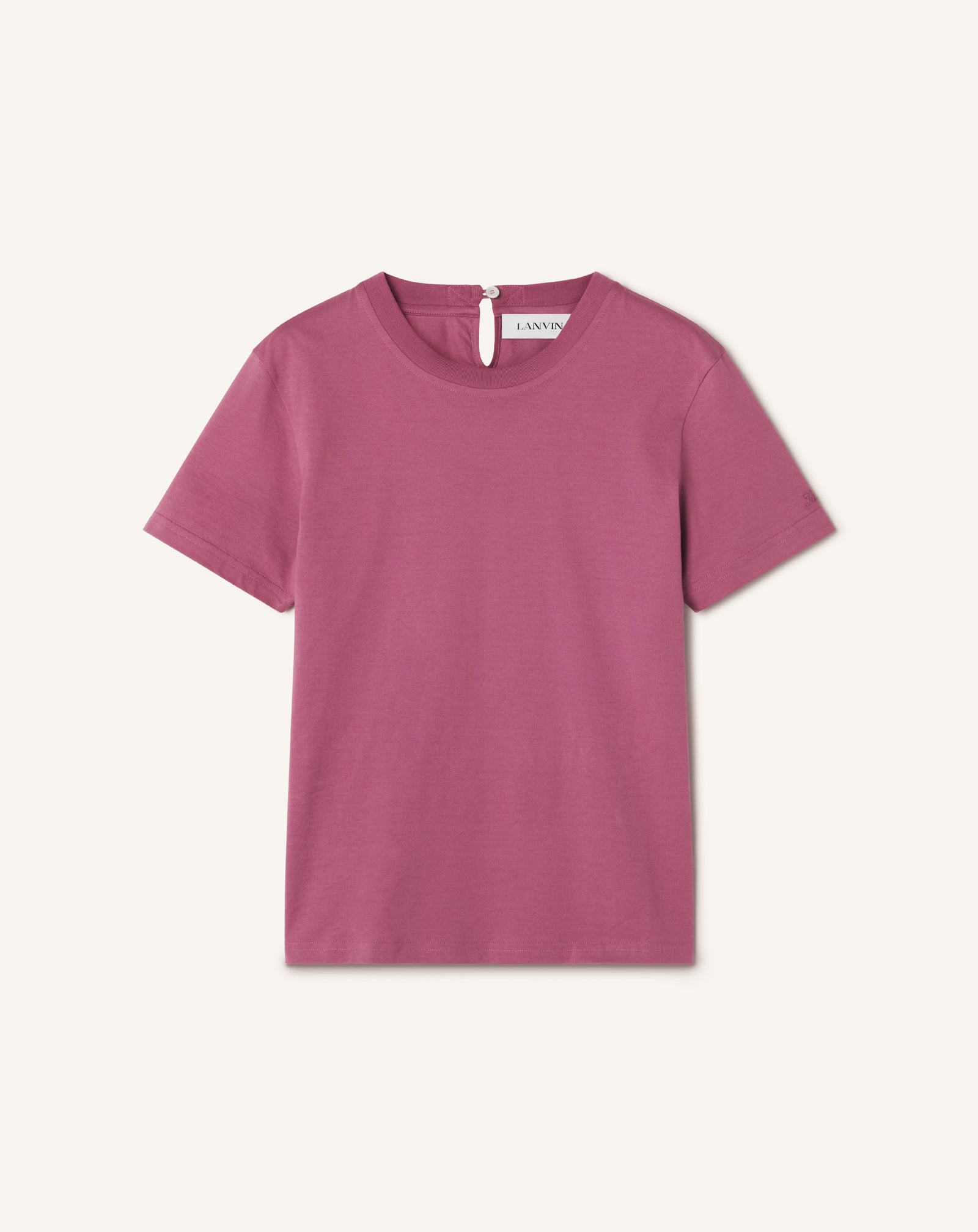 COTTON T-SHIRT WITH RIBBON DETAIL