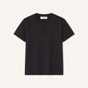 MOTHER AND DAUGHTER EMBROIDERED JERSEY T-SHIRT