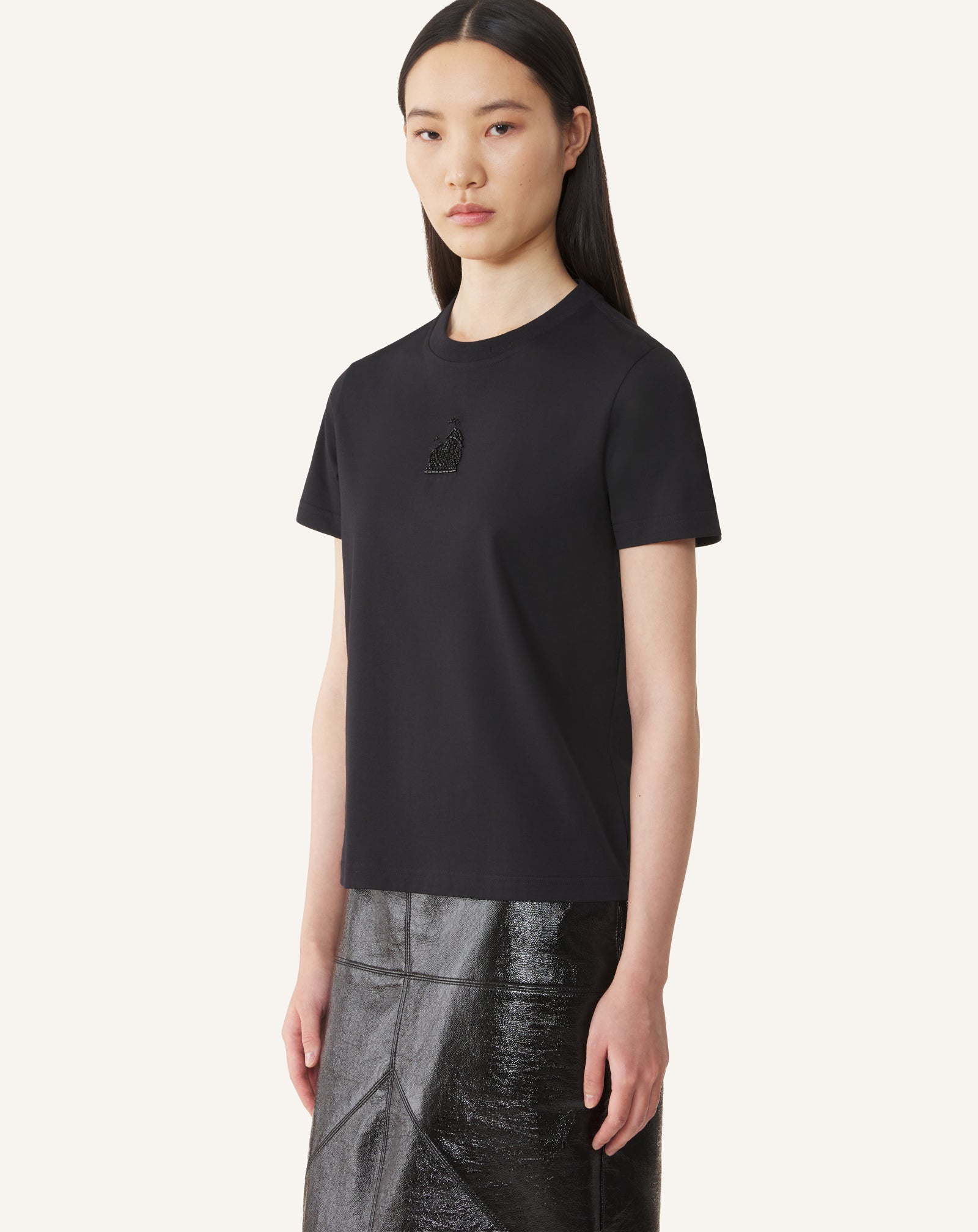 MOTHER AND DAUGHTER EMBROIDERED JERSEY T-SHIRT - Image 3