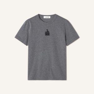 MOTHER AND DAUGHTER EMBROIDERED JERSEY T-SHIRT
