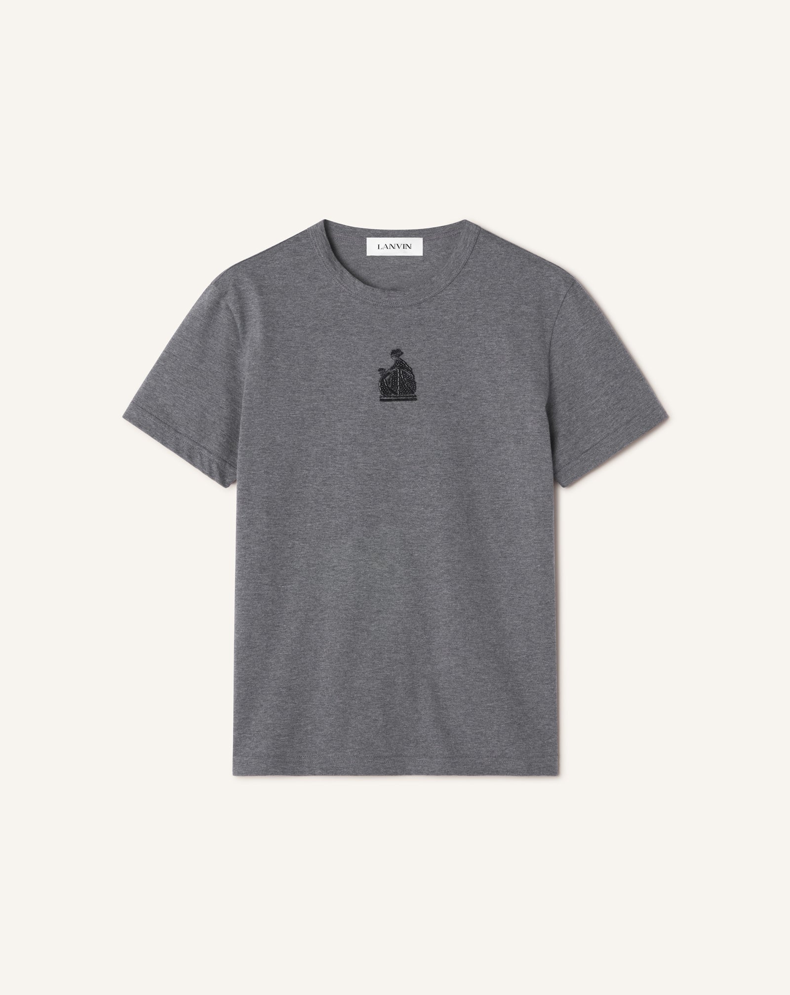 MOTHER AND DAUGHTER EMBROIDERED JERSEY T-SHIRT