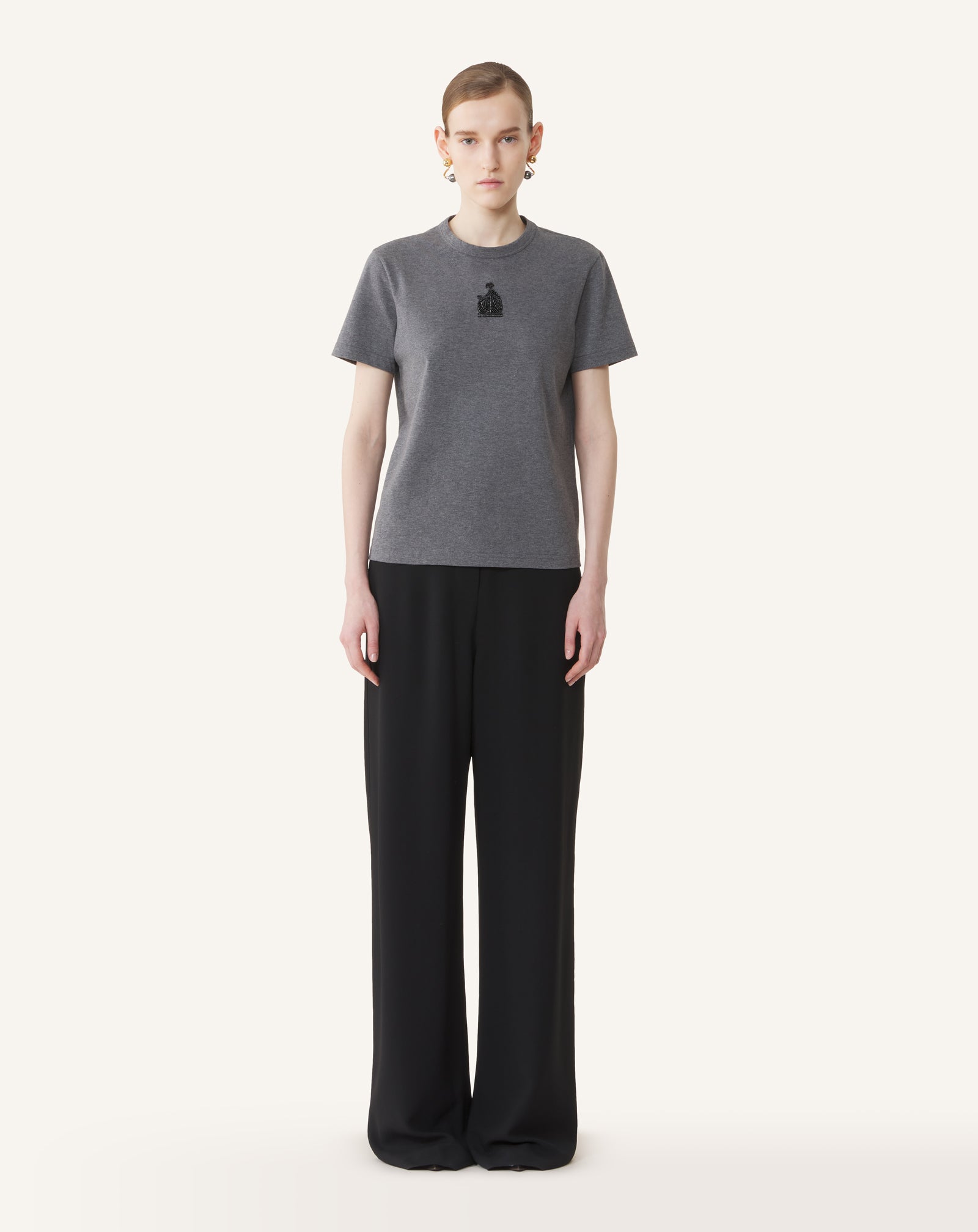 MOTHER AND DAUGHTER EMBROIDERED JERSEY T-SHIRT - Image 2