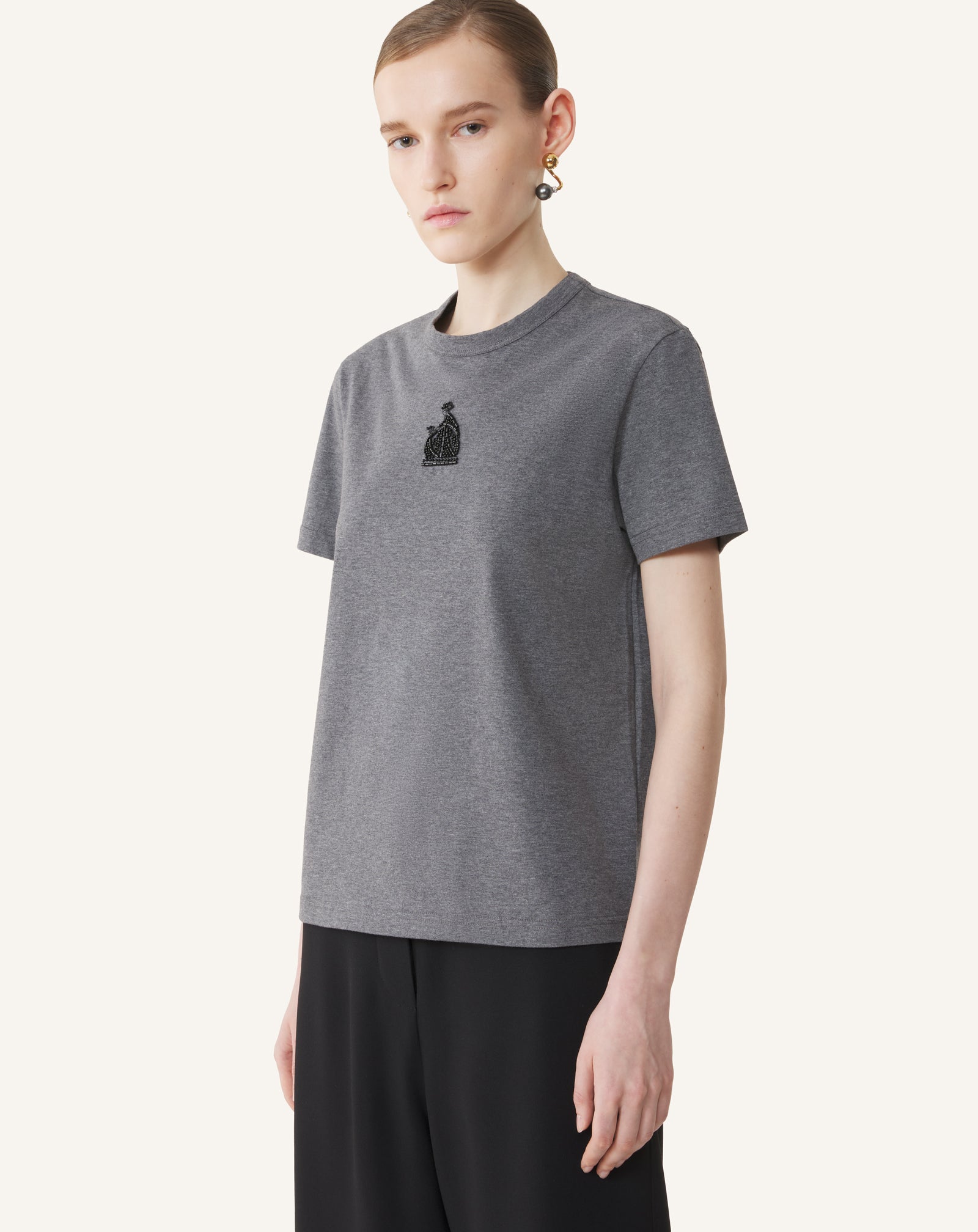 MOTHER AND DAUGHTER EMBROIDERED JERSEY T-SHIRT - Image 3